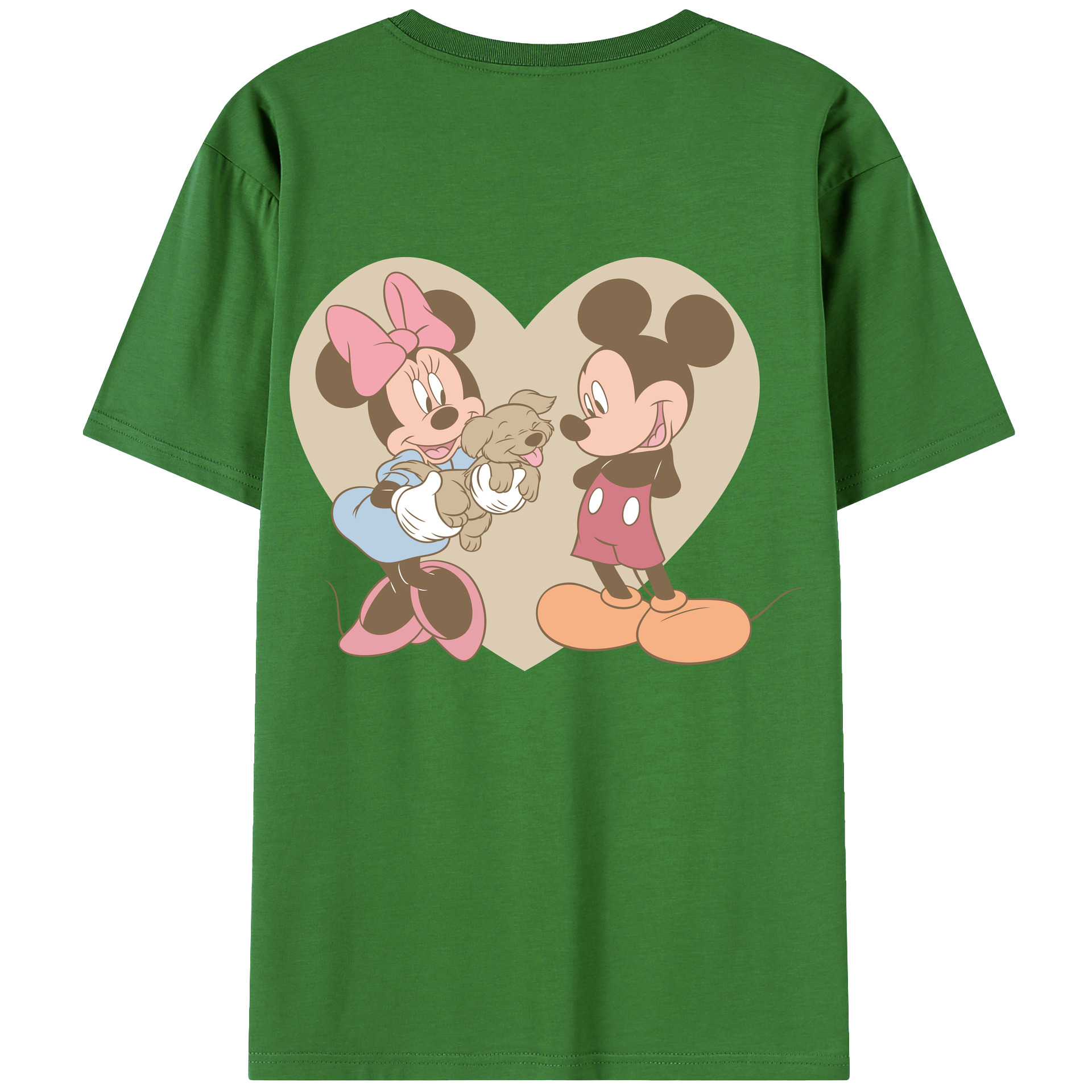 （画像用） ミッキーマウス Mickey Mouse レディース半袖Tシャツ(バックプリント)